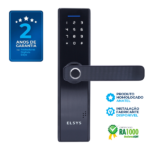 Fechadura Eletrônica Digital Elsys com Biometria e Senha ESF-DE2000B Embutir para Porta de Giro - Image 5