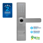 Fechadura Eletrônica Digital Elsys com Biometria e Senha ESF-DE2000B Prata Embutir para Porta de Giro - Image 6