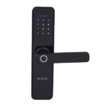 Fechadura Eletrônica Digital Elsys com Biometria, Chave e Senha e Wi-Fi ESF-DE4000B Embutir para Porta de Giro
