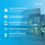 Fechadura Eletrônica Digital Elsys com Biometria, Chave e Senha e Wi-Fi ESF-DE4000B Embutir para Porta de Giro - Image 6