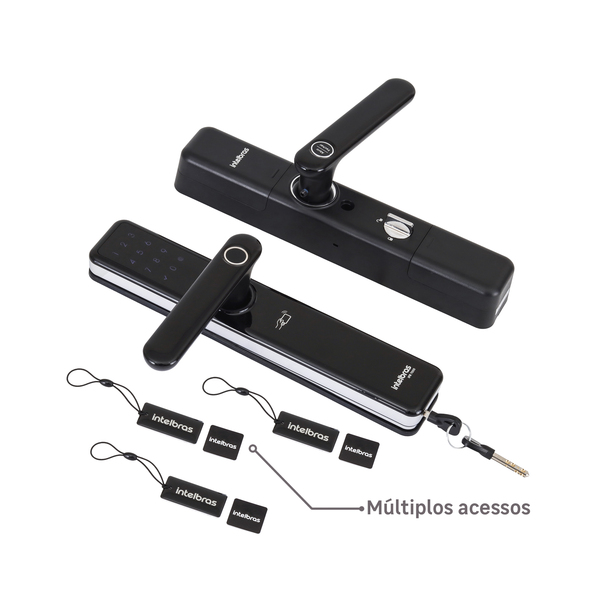 Fechadura Eletrônica Digital Intelbras com Biometria, Cartão, Senha e Wi-Fi IFR 7000 Embutir para Porta de Giro - Image 10