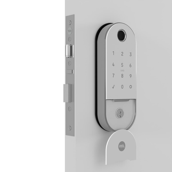 Fechadura Digital Yale com Biometria Cartão Senha Chave Wi-Fi e Bluetooth com Hub Lia Resistente à Água Branca Embutir - Image 9