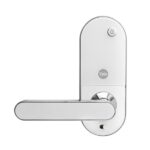 Combo Fechadura Digital Yale Senha YMC 420W Resistente à Água Branca de Embutir - Image 2