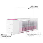 Berço Cômoda Gutti Branco Atóxico Móveis Estrela - Image 3