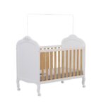 Berço Mini Cama 3 Em 1 100% Mdf Maya Espresso Móveis Branco Brilho/amêndoa - Image 10