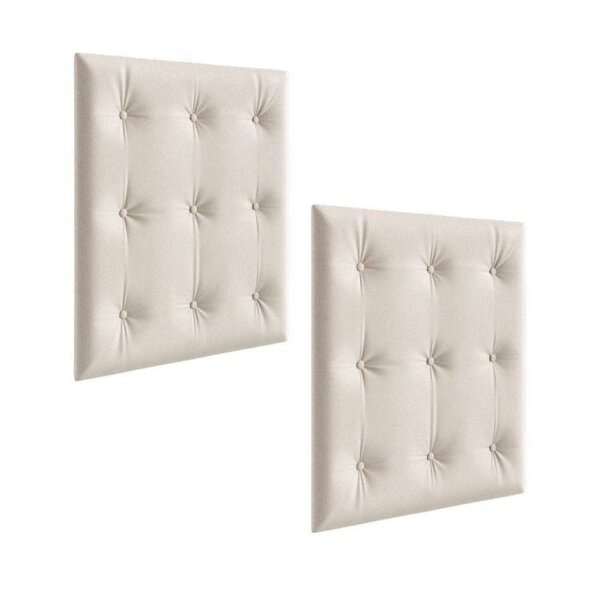 Berço Mini Cama Com Capitône Retrô 100% Mdf Branco/corino Bege - Image 9