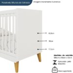 Berço Simples 80,5x66x132,4 Cm Magia Branco - Image 2
