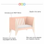 Berço Vira Cama Hope Rosa - Image 2