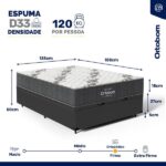 Cama Box Baú Com Colchão De Espuma D33 Ortobom Airtech 100 Casal 138cm - Image 2