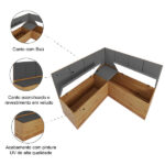 Canto Alemão Com Baú Liebe Veludo Viero - Image 3