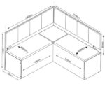 Canto Alemão Com Baú Liebe Veludo Viero - Image 4