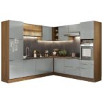 Cozinha Completa Madesa Lux De Canto Com Armário E Balcão - Rustic/cinza - Image 10