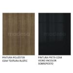 Cozinha Completa Madesa Lux De Canto Com Armário E Balcão - Rustic/preto - Image 2