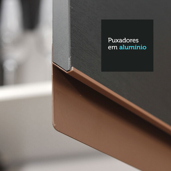 Cozinha Completa Madesa Reims 310001 Com Armário E Balcão - Preto - Image 5