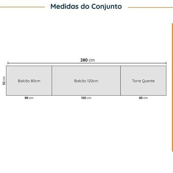 Cozinha Modulada 5 Peças Com Tampo Com Rodapé Ipanema Cabecasa Madeiraoriginals Grafite Trama/ Acácia - Image 10