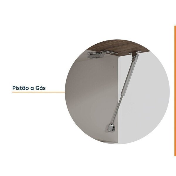 Cozinha Modulada 5 Peças Com Tampo Com Rodapé Ipanema Cabecasa Madeiraoriginals Grafite Trama/ Acácia - Image 4