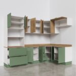 Cozinha Modulada 7 Peças 1 Tampo 3 Aéreos 3 Balcões E Torre Quente Ipanema Cabecasa Madeiraoriginals Verde/amadeirado - Image 6