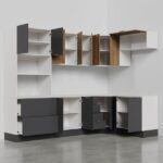 Cozinha Modulada 7 Peças Com Tampo E Rodapé Ipanema Cabecasa Madeiraoriginals Grafite Trama/acácia - Image 6