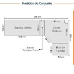 Cozinha Modulada 8 Peças Sem Tampo Com Rodapé 4 Aéreos E 4 Balcões Ipanema Cabecasa Madeiraoriginals Verde - Image 10