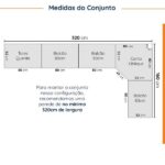 Cozinha Modulada 9 Peças Com Tampo 1 Torre 4 Aéreos 4 Balcões Arizona Cabecasa Madeiraoriginals Figueira - Image 10