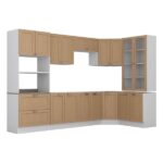 Cozinha Modulada 9 Peças Sem Tampo 1 Torre 4 Aéreos 4 Balcões Arizona Cabecasa Madeiraoriginals Figueira - Image 6
