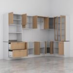 Cozinha Modulada 9 Peças Sem Tampo 1 Torre 4 Aéreos 4 Balcões Arizona Cabecasa Madeiraoriginals Figueira - Image 5