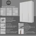 Guarda Roupa 4 Portas 2 Gavetas Logan Branco/olmo Italiano - Image 3