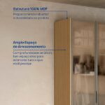 Guarda-roupa 6 Portas Reflecta 100% Mdf Orion Cabecasa Madeiraoriginals Olmo - Image 6