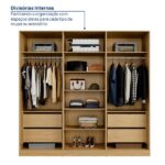 Guarda-roupa 6 Portas Reflecta 100% Mdf Orion Cabecasa Madeiraoriginals Olmo - Image 2