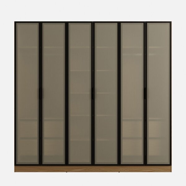 Guarda-roupa 6 Portas Reflecta 100% Mdf Orion Cabecasa Madeiraoriginals Olmo - Image 10