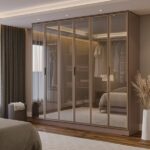 Guarda-roupa 6 Portas Reflecta 100% Mdf Orion Cabecasa Madeiraoriginals Mocha