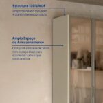 Guarda-roupa 6 Portas Reflecta 100% Mdf Orion Cabecasa Madeiraoriginals Aveia - Image 5