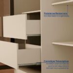 Guarda-roupa 6 Portas Reflecta 100% Mdf Orion Cabecasa Madeiraoriginals Aveia - Image 2