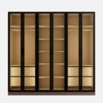 Guarda-roupa 6 Portas Reflecta Com Led 100% Mdf Orion Cabecasa Madeiraoriginals Mocha - Image 6