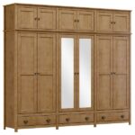 Guarda-roupa Bipartido 12 Portas 3 Gavetas Topázio 100% Madeira Maciça Freijó - Image 2