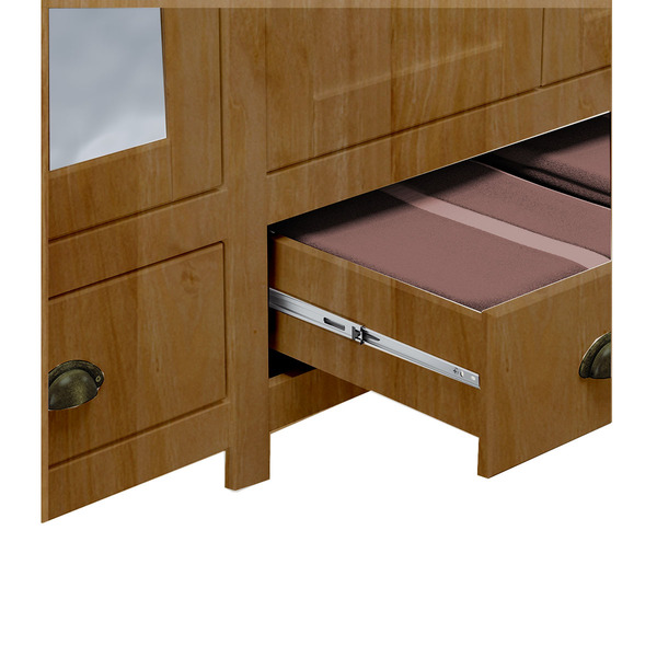 Guarda-roupa Casal 10 Portas 3 Gavetas Topázio Freijó Madeira Pinus - Finestra - Image 3