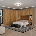 Guarda-roupa Casal 12 Portas 7 Peças Modulado Cairo Cumaru