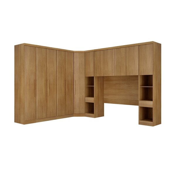 Guarda-roupa Casal 12 Portas 7 Peças Modulado Cairo Cumaru - Image 5