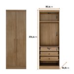 Guarda-roupa Casal 12 Portas 7 Peças Modulado Cairo Cumaru - Image 10