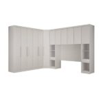Guarda-roupa Casal 12 Portas 7 Peças Modulado Cairo Neve - Image 7