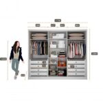 Guarda Roupa Casal 6 Portas 8 Gavetas - Himalaia-branco - Móveis Novo Horizonte - Image 2