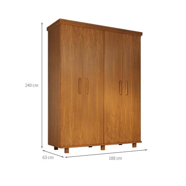 Guarda-roupa Casal Ibiza 4 Pt 3 Gv Mel - Image 4