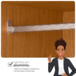 Guarda Roupa De Canto 4 Portas 4 Gavetas Tuim Yescasa Cinamomo/off White - Image 5