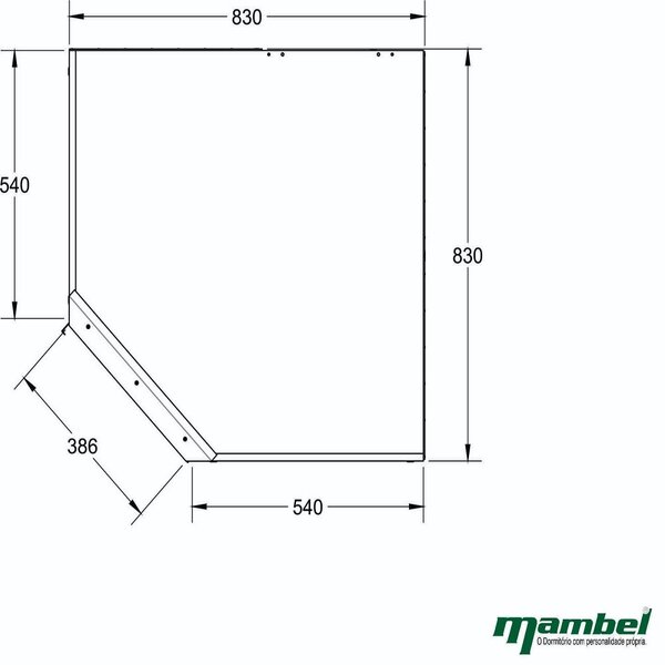 Guarda-roupa Módulo 4 Portas + Módulo Canto + Módulo 2 Portas Ravi Grafitto - Image 6