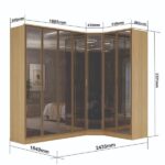 Guarda-roupa Módulo 4 Portas + Módulo Canto + Módulo 2 Portas Ravi Olmo Italiano - Image 5