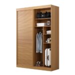 Guarda-roupa Solteiro 2 Portas 1 Porta Ripada Samambaia Cabecasa Madeiraoriginals Carvalho - Image 8