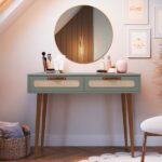 Penteadeira 2 Gaveta Retrô 100cm X 63,6cm X 77cm Verti