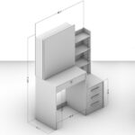 Penteadeira 4 Gavetas Com Espelho Deslizante E Nichos Helena Yescasa Branco - Image 6