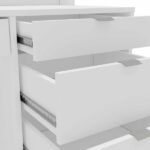 Penteadeira 5 Gavetas 3 Nichos Blum Branco - Image 3