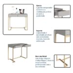 Penteadeira Amélia 2 Gv Arenas E Champagne - Image 5